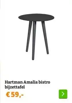 Obelink Hartman Amalia bistro bijzettafel aanbieding