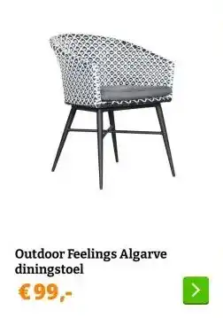 Obelink Outdoor Feelings Algarve diningstoel aanbieding