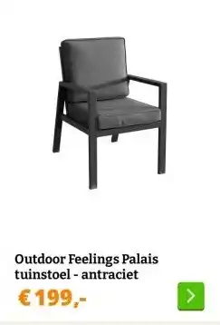 Obelink Outdoor Feelings Palais tuinstoel - antraciet aanbieding