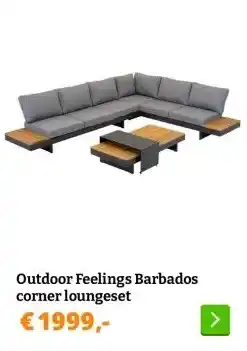 Obelink Outdoor Feelings Barbados corner loungeset aanbieding