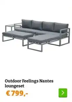 Obelink Outdoor Feelings Nantes loungeset aanbieding