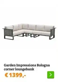 Obelink Garden Impressions Bologna corner loungebank aanbieding