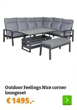 Obelink Outdoor Feelings Nice corner loungeset aanbieding