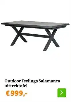 Obelink Outdoor Feelings Salamanca uittrektafel aanbieding