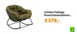 Obelink Outdoor Feelings Mood schommelstoel - Olive aanbieding