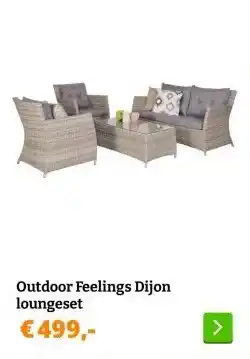 Obelink Outdoor Feelings Dijon loungeset aanbieding