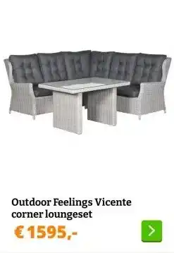 Obelink Outdoor Feelings Vicente corner loungeset aanbieding