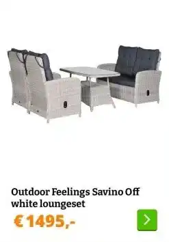 Obelink Outdoor Feelings Savino Off white loungeset aanbieding