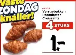 Vomar Voordeelmarkt Versgebakken Roomboter Croissants aanbieding