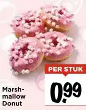 Vomar Voordeelmarkt Marsh- mallow Donut aanbieding