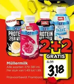 Vomar Voordeelmarkt Müllermilk aanbieding