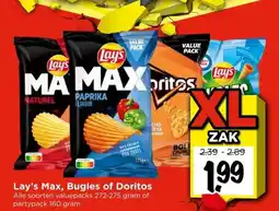 Vomar Voordeelmarkt Lay's Max, Bugles of Doritos aanbieding