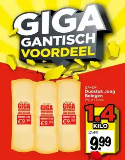 Vomar Voordeelmarkt Duostuk Jong Belegen aanbieding