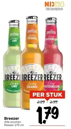 Vomar Voordeelmarkt Breezer aanbieding
