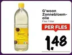 Vomar Voordeelmarkt G'woon Zonnebloem- olie aanbieding