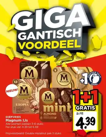 Vomar Voordeelmarkt Magnum IJs aanbieding