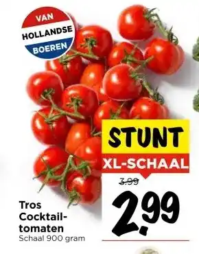 Vomar Voordeelmarkt Tros Cocktail- tomaten aanbieding