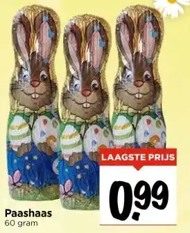 Vomar Voordeelmarkt Paashaas aanbieding