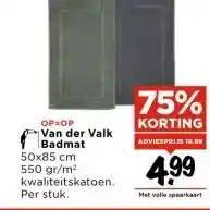 Vomar Voordeelmarkt Van der Valk Badmat aanbieding