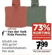 Vomar Voordeelmarkt Van der Valk Kids Poncho aanbieding