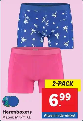 Lidl Herenboxers aanbieding