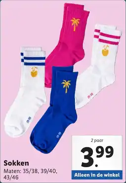 Lidl Sokken aanbieding