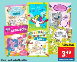 Lidl Kleur en knutselboekjes aanbieding