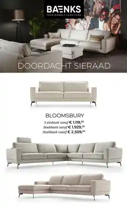 Baenks Bloomsbury aanbieding