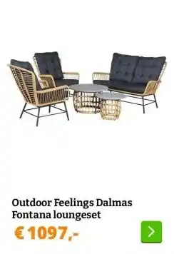 Obelink Outdoor Feelings Dalmas Fontana loungeset aanbieding