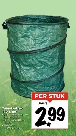 Vomar Voordeelmarkt Tuinafvalzak 120 Liter aanbieding