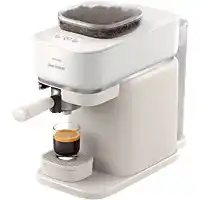 MediaMarkt PHILIPS BAR300/00 Baristina Semi-automatische espressomachine Wit aanbieding