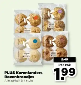 PLUS PLUS Korenlanders Rozenbroodjes aanbieding