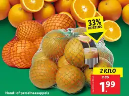 Lidl Hand of perssinaasappels aanbieding