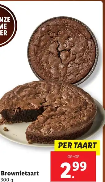 Lidl Brownietaart aanbieding