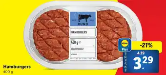 Lidl Hamburgers aanbieding