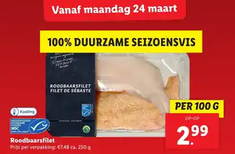 Lidl Roodbaarsfilet aanbieding