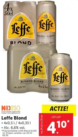 Lidl Leffe Blond aanbieding