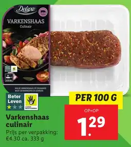 Lidl Varkenshaas culinair aanbieding