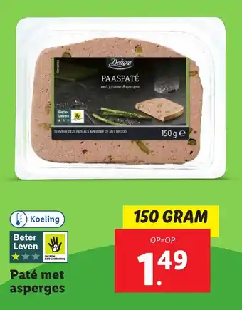 Lidl Paté met asperges aanbieding