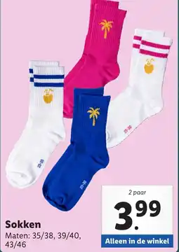 Lidl Sokken aanbieding