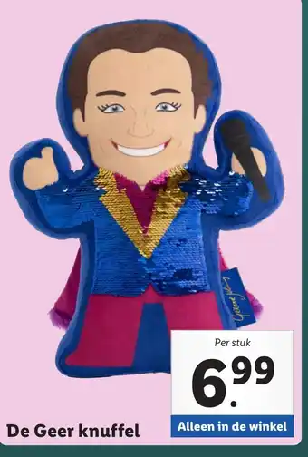 Lidl De Geer knuffel aanbieding