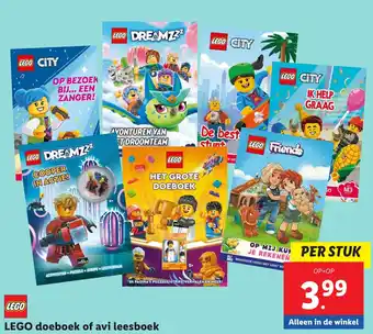 Lidl LEGO doeboek of avi leesboek aanbieding