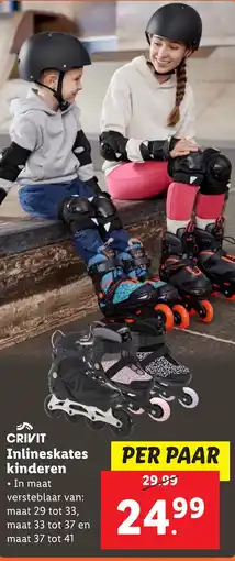 Lidl Inlineskates kinderen aanbieding