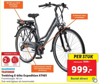 Lidl Trekking E-bike Expedition XT481 aanbieding