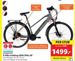 Lidl E-bike trekking Z810 700c 28" aanbieding