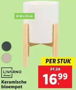 Lidl Keramische bloempot aanbieding