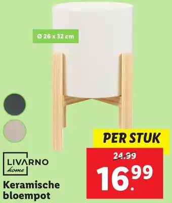 Lidl Keramische bloempot aanbieding