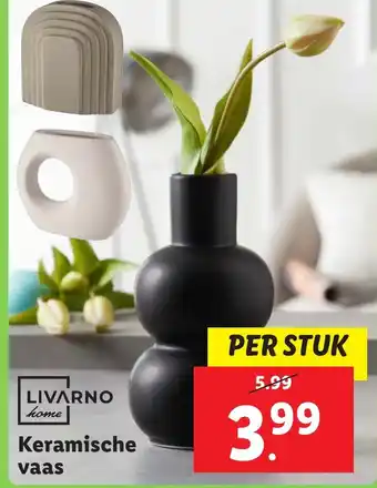 Lidl Keramische vaas aanbieding