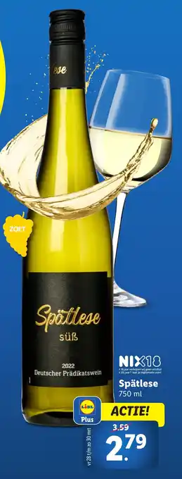 Lidl Spatlese aanbieding