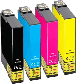 Bol.com Geschikt voor Epson T1291 T1292 T1293 en T1294 - Multipack 4 inktcartridges - Inktpatronen - Inkt aanbieding